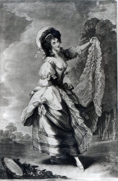 Giovanna Baccelli, engraved by John Jones by Thomas Gainsborough